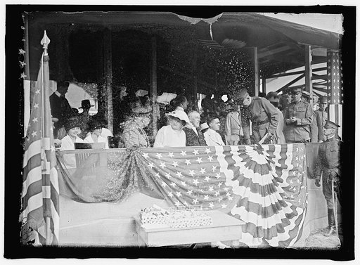 WOODROW WILSON [WILSON ON REVIEWING STAND