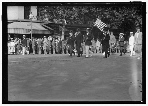 DRAFT PARADE. C.J. COLUMBUS; WILLIAM F. GUDE; WILSON; WILLIAM T. GALLIHER