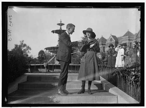EDWARDS, RUSSELL T., WITH HELEN TEW, GIRL SCOUT