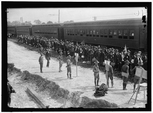 CAMP MEADE #1 ARRIVAL OF DRAFTED MEN