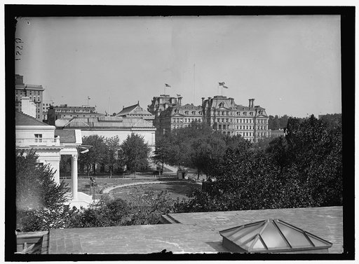 MEMORIAL CONTINENTAL HALL. VIEW FROM ROOF OF CONTINENTAL HALL TOWARD STATE, WAR, AND NAVY BUILDING