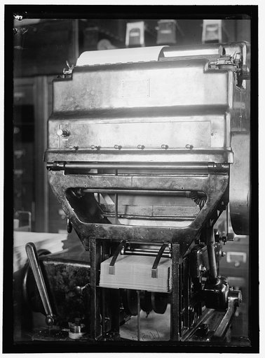 NAVY DEPARTMENT, U.S. TABULATOR-PRINTER MACHINE, BUREAU SUP. AND ACCTS.