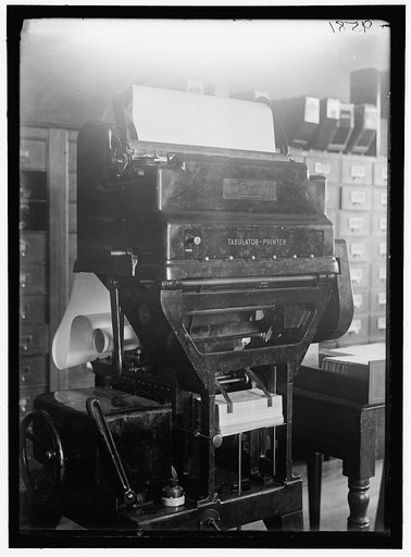 NAVY DEPARTMENT, U.S. TABULATOR-PRINTER MACHINE, BUREAU SUP. AND ACCTS.