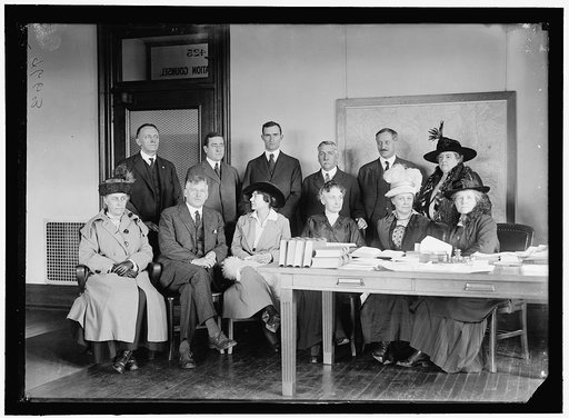 DISTRICT PUBLIC SCHOOLS. BOARD OF DIRECTORS, WILSON NORMAL SCHOOL. SUZIE ROOT RHODES, DIRECTOR OF PLAYGROUNDS, 3RD FROM RIGHT SEATED