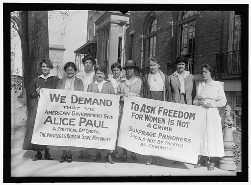 WOMAN SUFFRAGE PICKETS