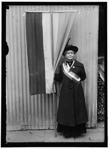 WOMAN SUFFRAGE. OLDEST SUFFRAGETTE