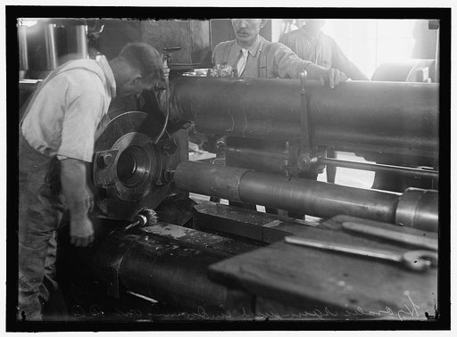 NAVY YARD, U.S., WASHINGTON. HYDROLIC RAM