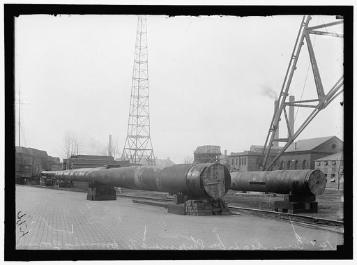 NAVY YARD, U.S., WASHINGTON. 14 INCH GUNS, READY TO GO TO PROVING GROUND