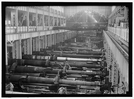 NAVY YARD, U.S., WASHINGTON. BIG GUN SECTION OF SHOPS