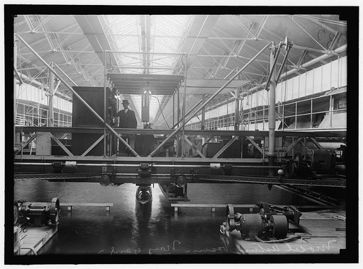 NAVY YARD, U.S., WASHINGTON. MODEL TESTING BASIN, MARYLAND