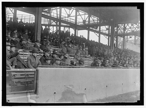 MARINE CORPS, U.S.N. MACHINE GUN UNIT DEMONSTRATION AT BALL PARK