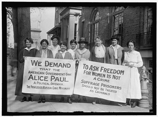 WOMAN SUFFRAGE. BANNERS