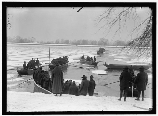 AMERICAN UNIVERSITY TRAINING CAMP. ENGINEERS FROM TRAINING CAMP ON POTOMAC