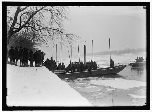 AMERICAN UNIVERSITY TRAINING CAMP. ENGINEERS FROM TRAINING CAMP ON POTOMAC