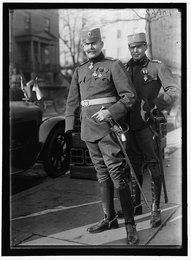 MENADOVITCH, MICHAILO. LT. COL., SERBIAN ARMY. SERBIAN MISSION TO U.S.