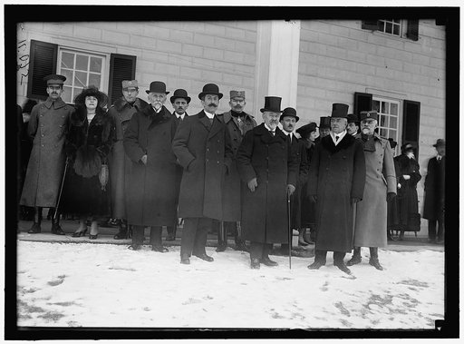 SERBIAN MISSION TO THE U.S. AT MOUNT VERNON, WITH SEC. LANSING