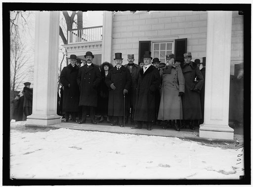 SERBIAN MISSION TO THE U.S. AT MOUNT VERNON, WITH SEC. LANSING