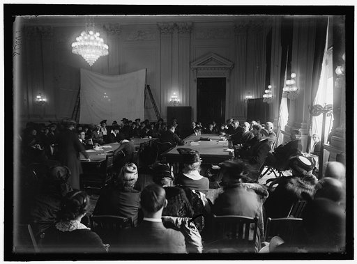 HOUSE OF REPRESENTATIVES COMMITTEES. COMMITTEE TO INVESTIGATE THE ALLEGED DIVULGENCE OF PRESIDENT'S NOTE TO BELIGERENT POWERS. POPULARLY CALLED 'LEAK HEARINGS.' HEARINGS, GENERAL VIEWS