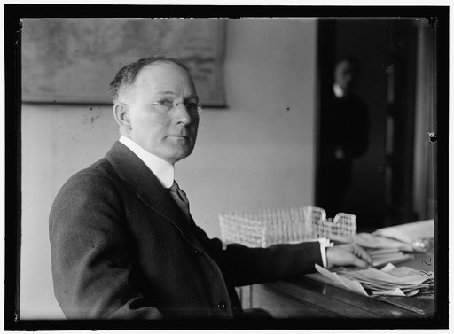 HINES, WALKER D. DIRECTOR GENERAL, U.S.R.R. ADM., JANUARY 10, 1919. AT DESK