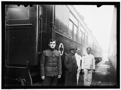 RED CROSS, AMERICAN. SANITARY RAILROAD CAR