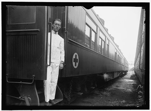 RED CROSS, AMERICAN. SANITARY RAILROAD CAR