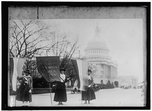WOMAN SUFFRAGE PICKET PARADE