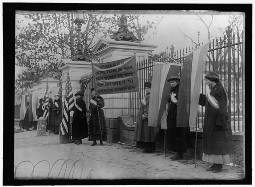 WOMAN SUFFRAGE PICKET PARADE