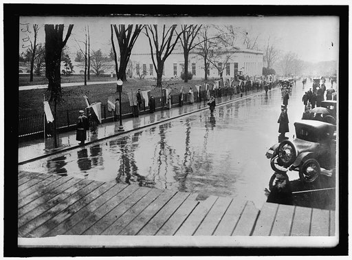 WOMAN SUFFRAGE PICKET PARADE
