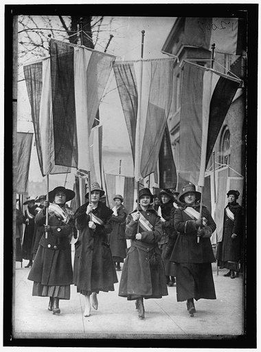 WOMAN SUFFRAGE PICKET PARADE
