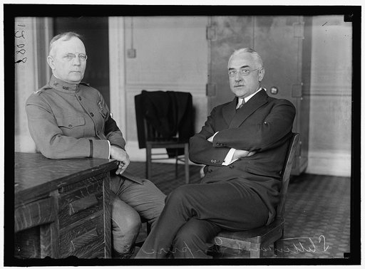 PIERCE, PALMER EDDY, COLONEL, U.S.A.; DIRECTOR OF PURCHASES. LEFT, WITH EDWARD R. STETTINIUS