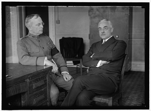 PIERCE, PALMER EDDY, COLONEL, U.S.A.; DIRECTOR OF PURCHASES. LEFT, WITH EDWARD R. STETTINIUS