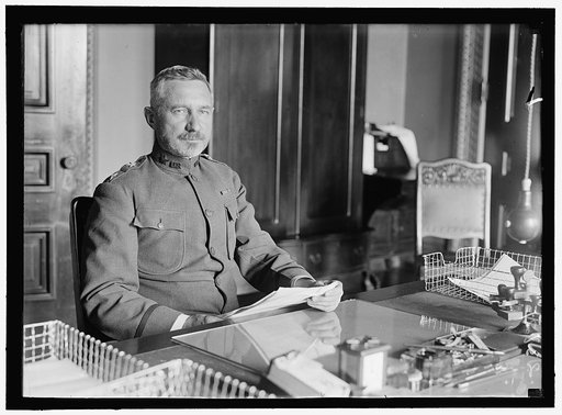 MARCH, PEYTON C., MAJ. GEN., U.S.A., CHIEF OF STAFF. AT DESK