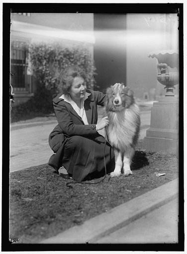 MARTIN, ANNE HENRIETTA. NATIONAL CHAIRMAN, NATIONAL WOMEN PARTY, 1926-. WITH SENATOR COLLIE