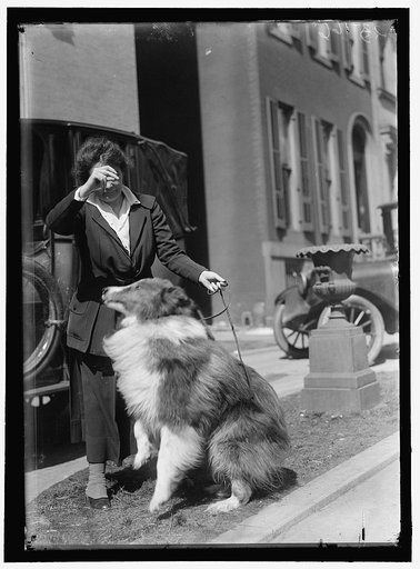 MARTIN, ANNE HENRIETTA. NATIONAL CHAIRMAN, NATIONAL WOMEN PARTY, 1926-. WITH SENATOR COLLIE