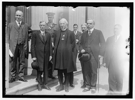 YORK, ARCHBISHOP OF. 2ND FROM RIGHT, ON STEPS OF SENATE WITH SAULSBURY AND OTHERS