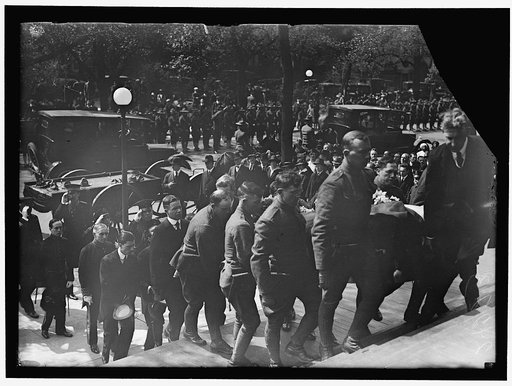 ALDUNATE, SANTIAGO. AMBASSADOR FROM CHILE. FUNERAL