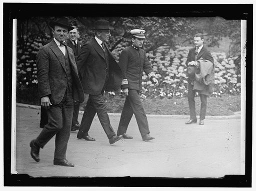 GRAYSON, CARY T., DR., U.S.N., RIGHT, WITH WILSON