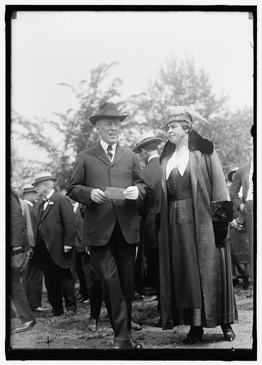 AIR MAIL. PRESIDENT AND MRS. WILSON