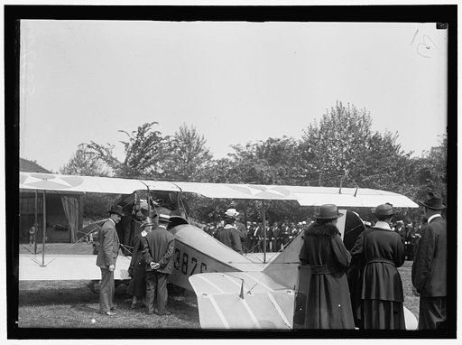 AIR MAIL. INAUGURATION OF SERVICE, POLO FIELD. START OF 1ST CONTINUOUSLY SCHEDULED SERVICE. CURTISS JN-46-H PLANE