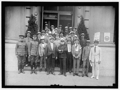 MEXICAN NEWSPAPERMEN. GEORGE CREEL OF U.S., RIGHT