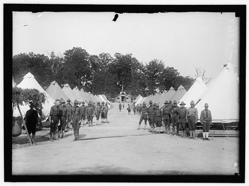 FORT HUMPHRIES. ARMY POST IN VIRGINIA. TENT ENCAMPMENT.