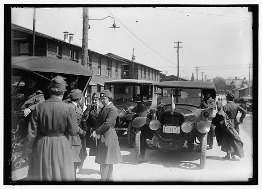 RED CROSS MOTOR CORPS AT CAMP MEIGS