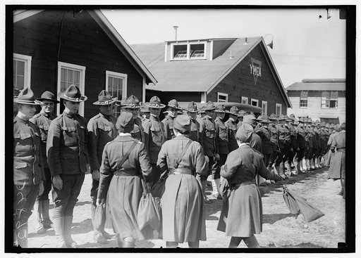 RED CROSS MOTOR CORPS AT CAMP MEIGS