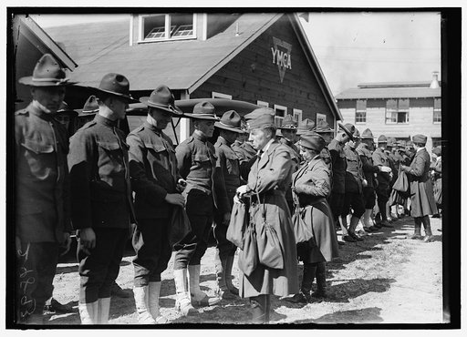 RED CROSS MOTOR CORPS AT CAMP MEIGS