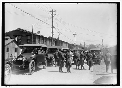 RED CROSS MOTOR CORPS AT CAMP MEIGS