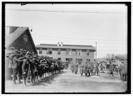 RED CROSS MOTOR CORPS AT CAMP MEIGS