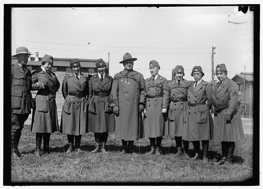 RED CROSS MOTOR CORPS AT CAMP MEIGS