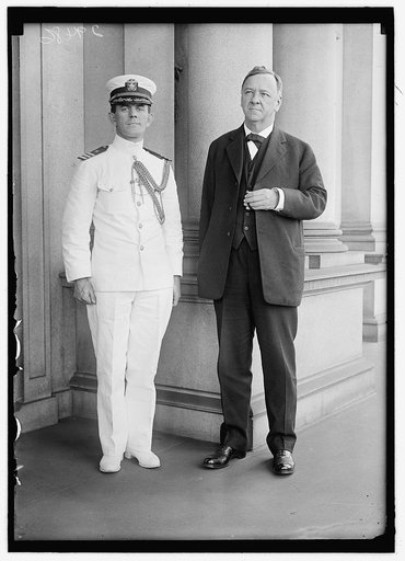DANIELS, JOSEPH. AIDE TO SECRETARY OF NAVY DANIELS. WITH SEC. DANIELS