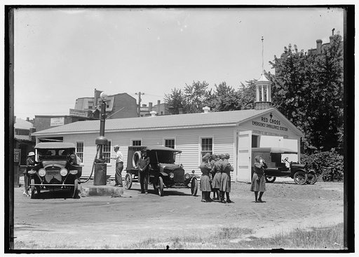 RED CROSS EMERGENCY AMBULANCE STATION GARAGE, 16TH STREET, D.C.