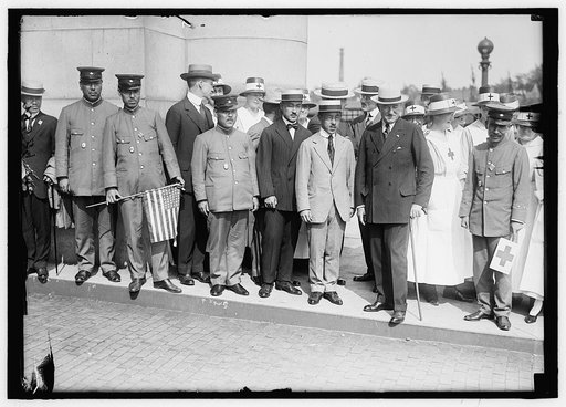 JAPANESE RED CROSS MISSION. K. KAGEYANIA; Y. NAITO; S. SAVAMURA; COUNT KATSU; PRINCE TOKUGAWA;HENRY P. DAVISON; A. NINAGAWA